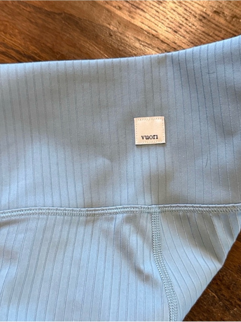 Vuori Inversion Ribbed Leggings (XS) and Tank (S) Set — Mist - Picture 7 of 9